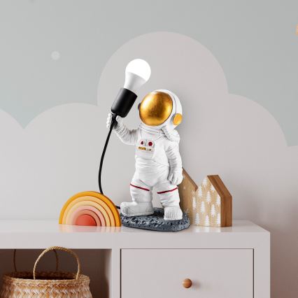 Bērnu lampiņa ASTRONAUT 1xE27/40W/230V vara/balta