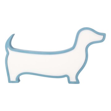 Bērnu LED galda lampa DOG LED/12W/230V zila