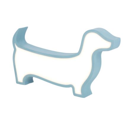 Bērnu LED galda lampa DOG LED/12W/230V zila