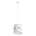 Bērnu lustra ar auklu CAT 1xE27/15W/230V d. 30 cm kaķis