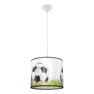 Bērnu lustra ar auklu FOOTBALL 1xE27/15W/230V d. 30 cm futbols