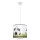 Bērnu lustra ar auklu FOOTBALL 1xE27/15W/230V d. 30 cm futbols