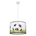 Bērnu lustra ar auklu FOOTBALL 1xE27/15W/230V d. 40 cm futbols