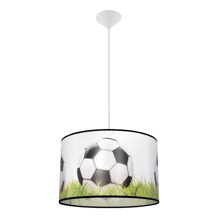 Bērnu lustra ar auklu FOOTBALL 1xE27/15W/230V d. 40 cm futbols