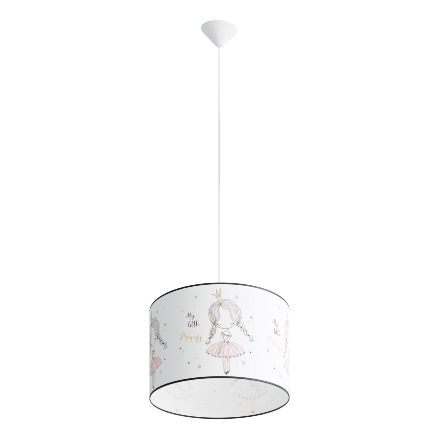 Bērnu lustra ar auklu PRINCESS 1xE27/15W/230V d. 40 cm princese