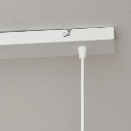 Bērnu lustra ar auklu STARS 2xE27/15W/230V tirkīza/balta