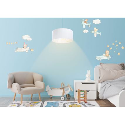 Bērnu lustra ar auklu SWEET DREAMS 1xE27/60W/230V d. 30 cm