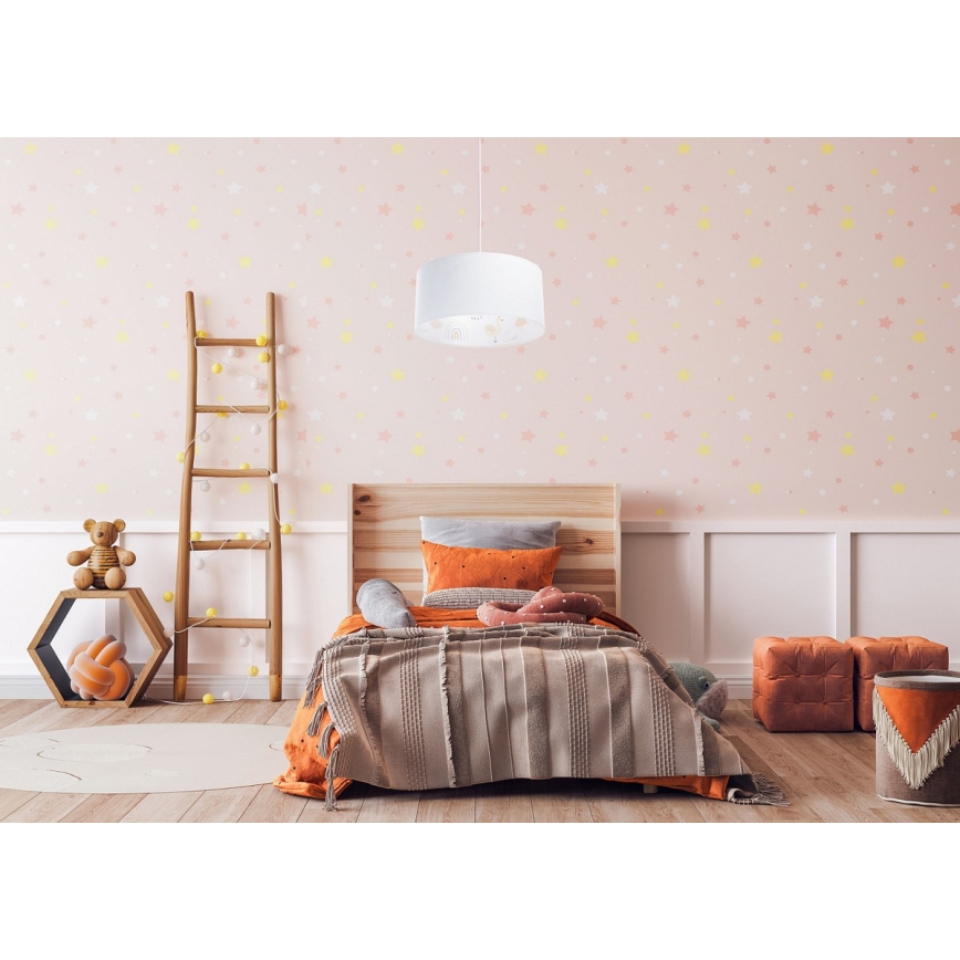Bērnu lustra ar auklu SWEET DREAMS 1xE27/60W/230V d. 30 cm