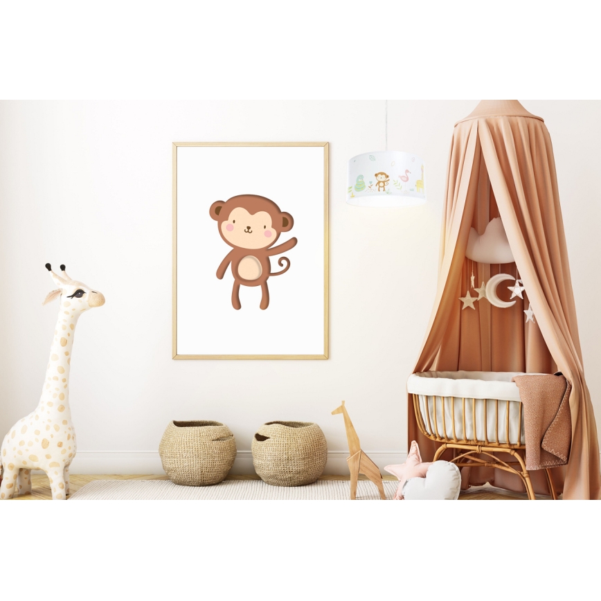 Bērnu lustra ar auklu SWEET DREAMS 1xE27/60W/230V d. 30 cm