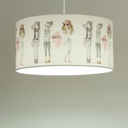 Bērnu lustra GIRLS VIBES 1xE27/60W/230V pr. 40 cm meitenēm