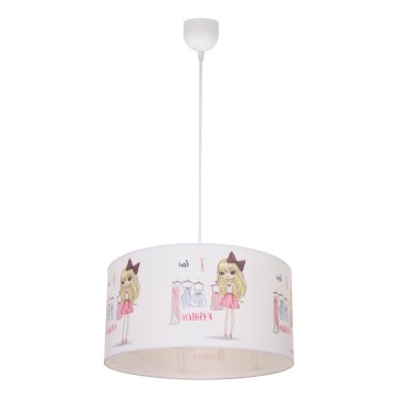 Bērnu lustra GIRLS VIBES 1xE27/60W/230V pr. 40 cm Mīlu modi
