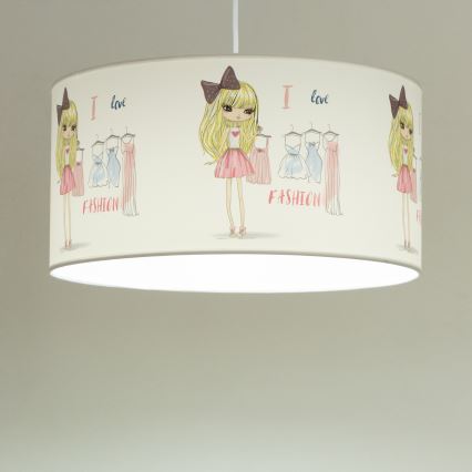 Bērnu lustra GIRLS VIBES 1xE27/60W/230V pr. 40 cm Mīlu modi