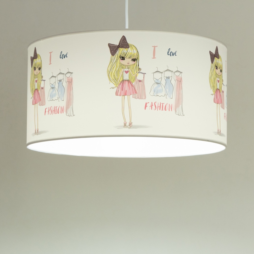 Bērnu lustra GIRLS VIBES 1xE27/60W/230V pr. 40 cm Mīlu modi