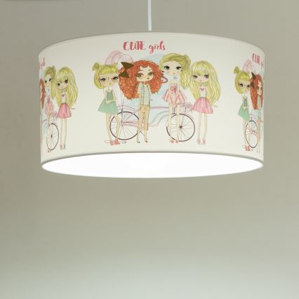 Bērnu lustra GIRLS VIBES 1xE27/60W/230V Ø 40 cm meitenēm