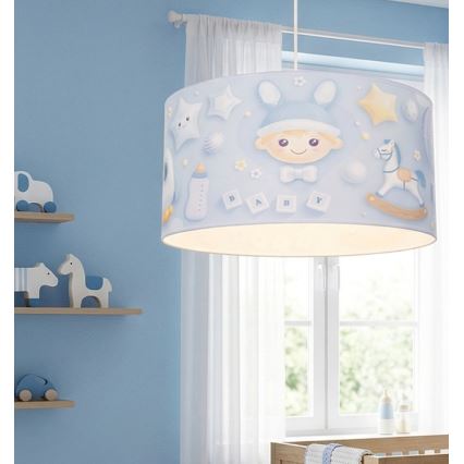 Bērnu lustra KIDS ROOM 1xE27/60W/230V Ø 40 cm kosmonauts