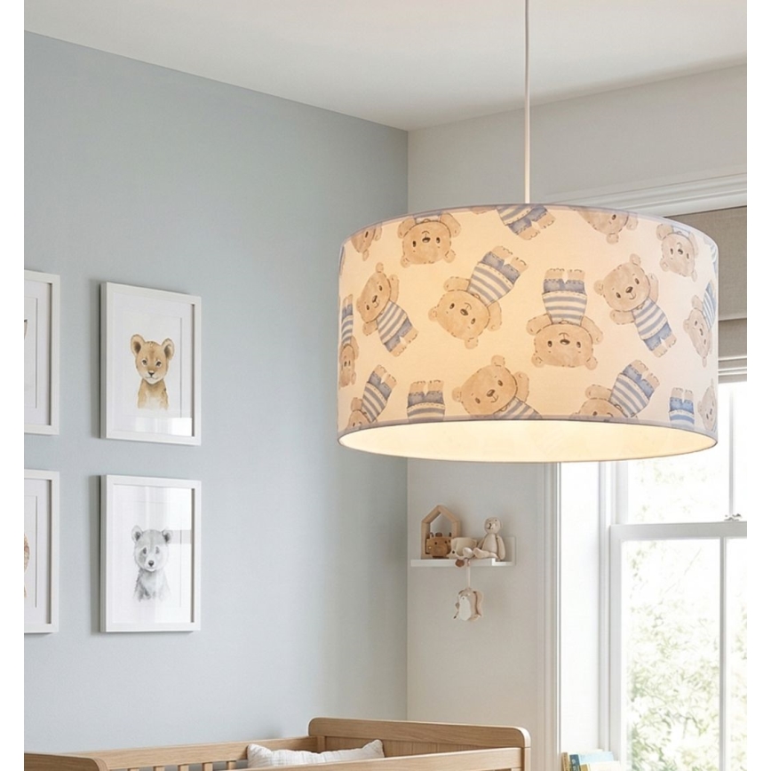 Bērnu lustra KIDS ROOM 1xE27/60W/230V Ø 40 cm — lācītis