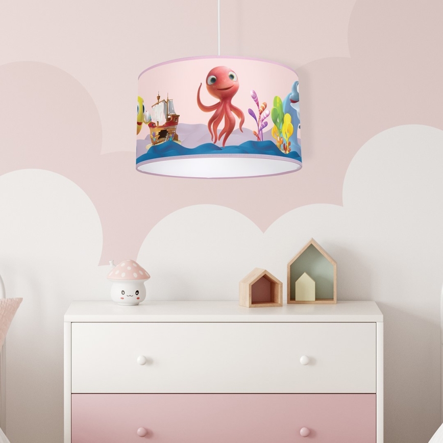 Bērnu lustra uz auklas OCTOPUS 1xE27/60W/230V