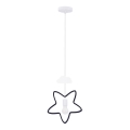 Bērnu lustra uz vada STARS 1xE27/20W/230V melna/balta