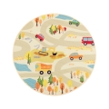 Bērnu paklājs STELLA STREETS 120 cm bēšs/pilsētas motīvs