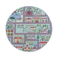 Bērnu paklājs STELLA STREETS 120 cm tirkīzzils/pilsēta