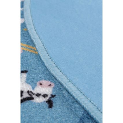 Bērnu paklājs STELLA STREETS 120 cm zils/pilsētas motīvs