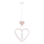 Bērnu piekaramā lampa HEART 1xE27/20W/230V rozā/balta