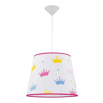 Bērnu piekarama lustra ar auklu PRINCESS 1xE27/40W/230V