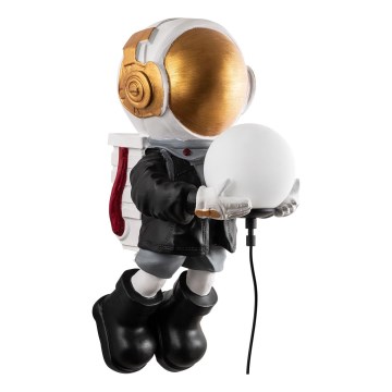 Bērnu sienas gaismeklis ASTRONAUT 1xE14/40W/230V vara krāsā