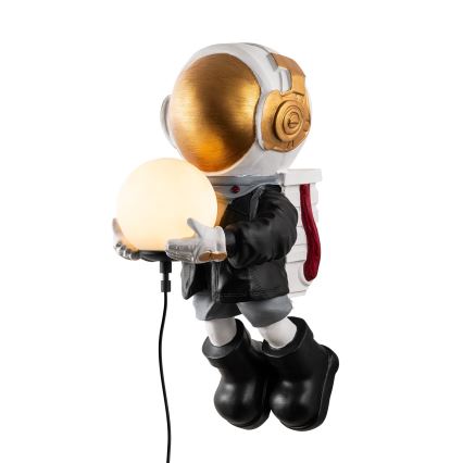 Bērnu sienas gaismeklis ASTRONAUT 1xE14/40W/230V vara krāsā