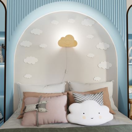 Bērnu sienas lampa CLOUD 1xE14/10W/230V mākonis