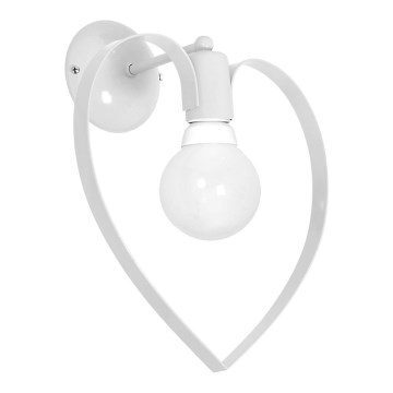 Bērnu sienas lampa LOVE 1xE27/60W/230V balts