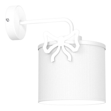 Bērnu sienas lampa SWEET 1xE27/15W/230V balta/bow