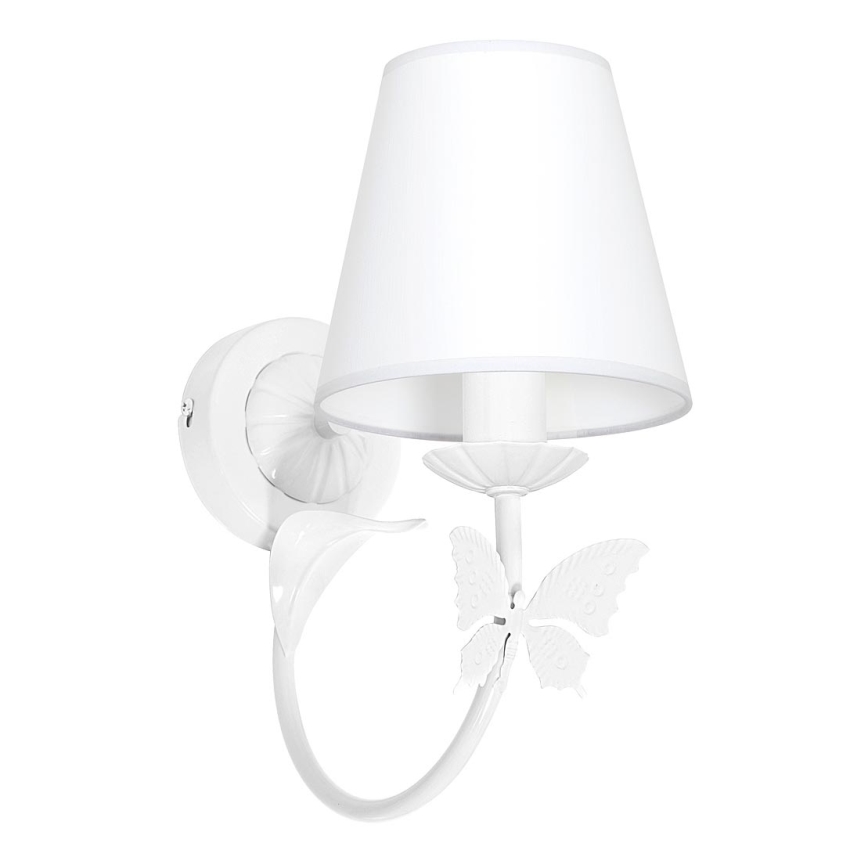 Bērnu sienas lampa TAURENĪŠI 1xE14/60W balts