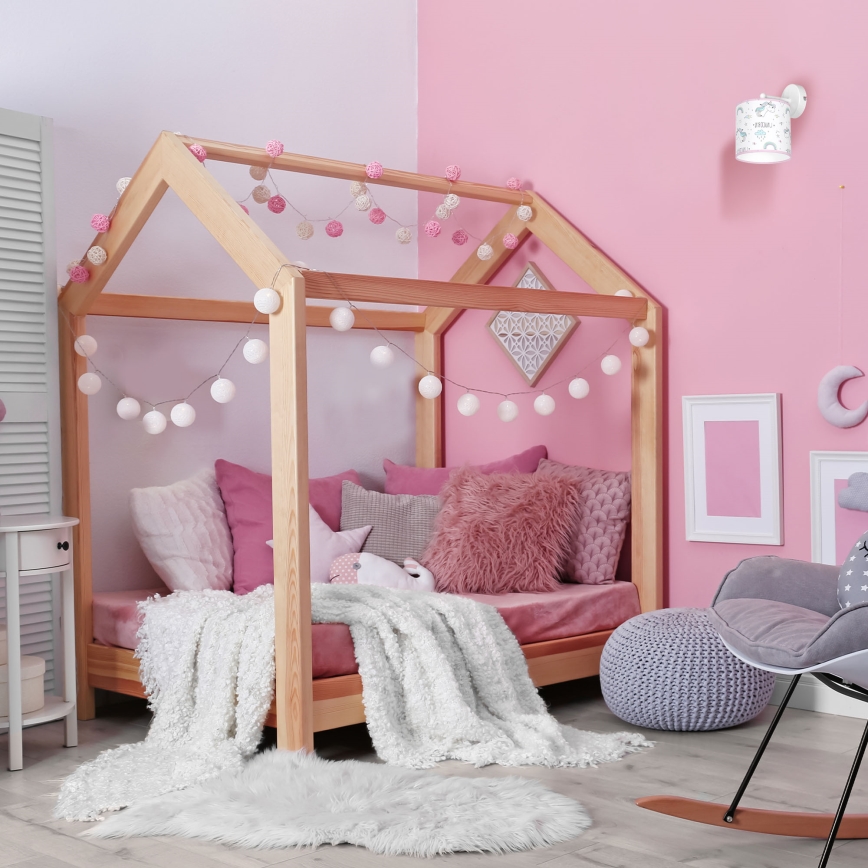 Bērnu sienas lampa UNICORN 1xE27/60W/230V