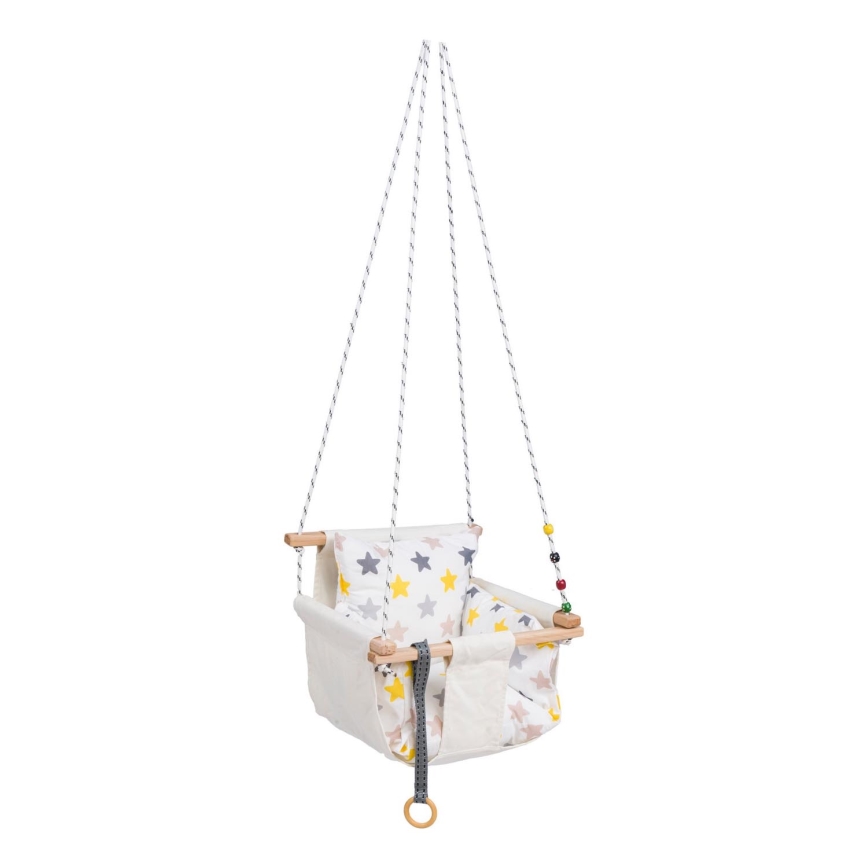 Bērnu tekstila šūpoles SELALE baltas