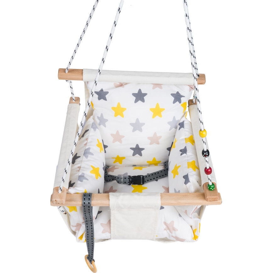 Bērnu tekstila šūpoles SELALE baltas