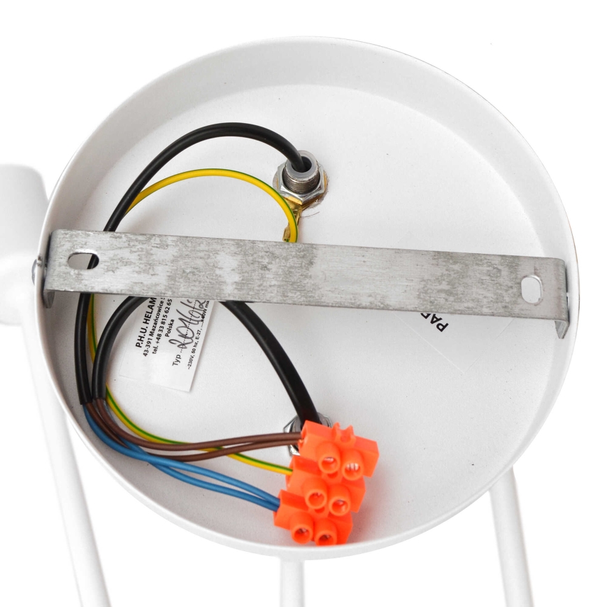 Bērnu virsapmetuma lustra OXFORD 2xE27/15W/230V balta