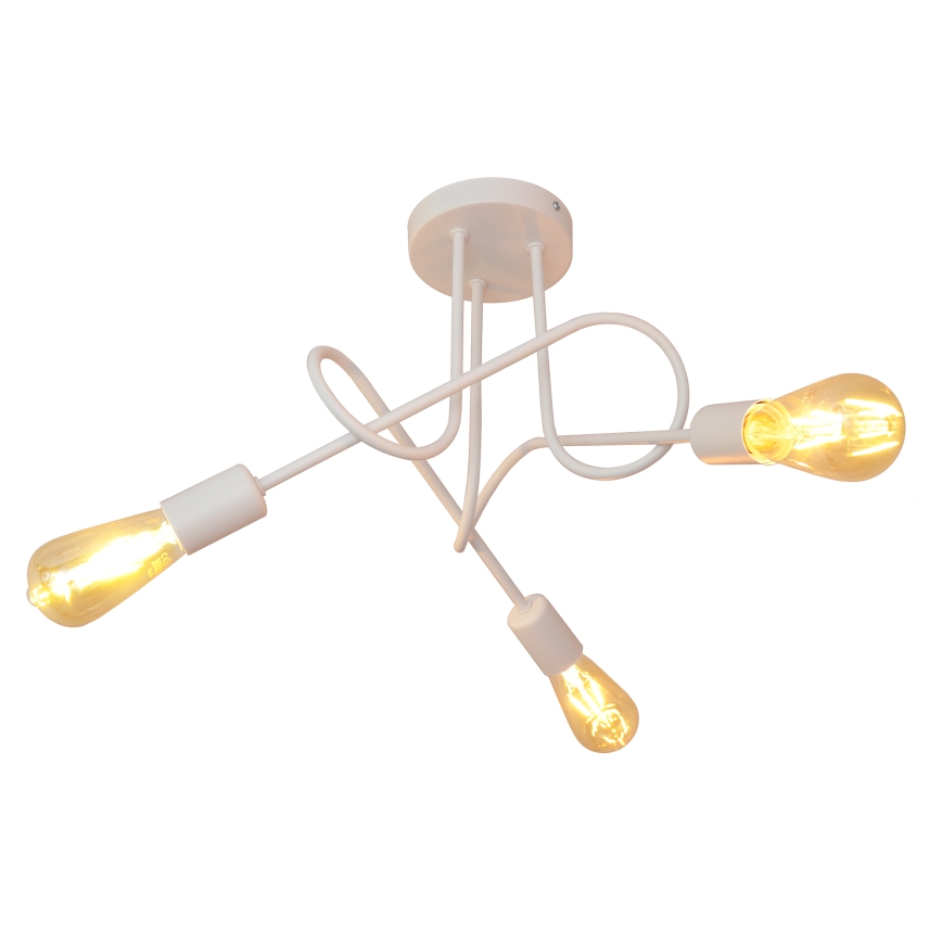 Bērnu virsapmetuma lustra OXFORD 3xE27/15W/230V balta