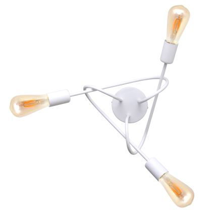 Bērnu virsapmetuma lustra OXFORD 3xE27/15W/230V balta