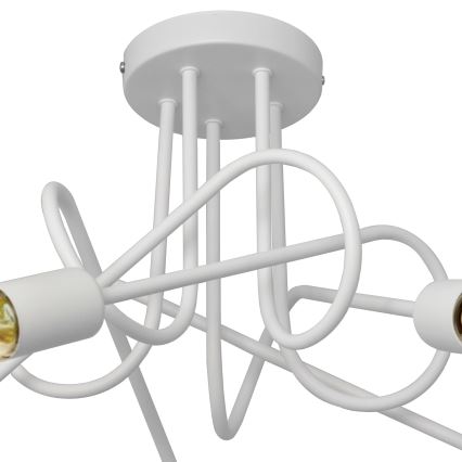 Bērnu virsapmetuma lustra OXFORD 5xE27/15W/230V balta