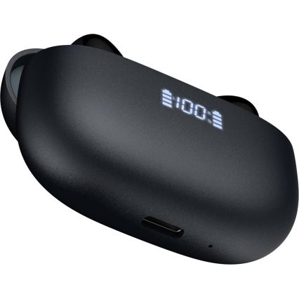 Bezvadu austiņas ar ANC+ENC 300 mAh + 2x 40 mAh melna