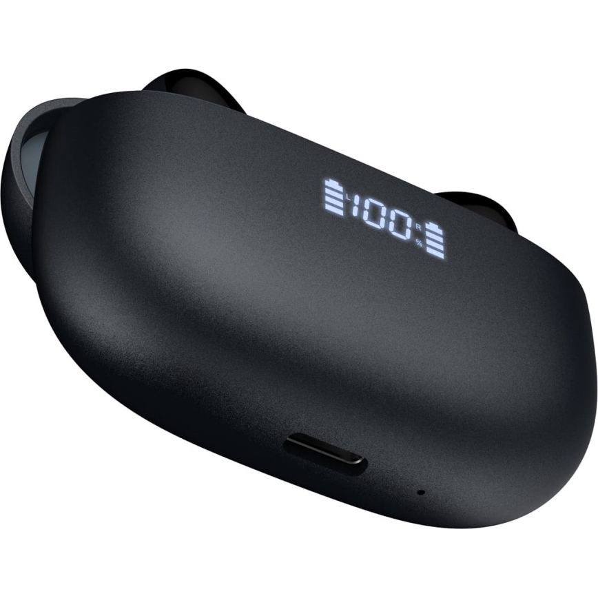 Bezvadu austiņas ar ANC+ENC 300 mAh + 2x 40 mAh melna