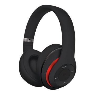 Bezvadu austiņas ar Bluetooth, 400 mAh, melnas