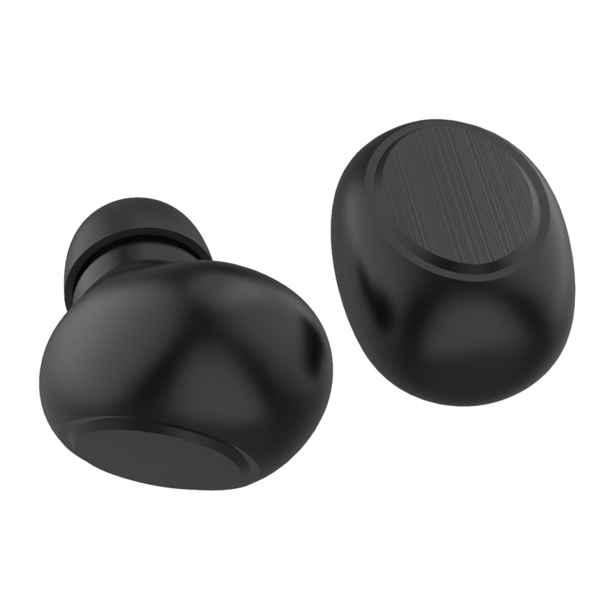 Bezvadu austiņas MIST Bluetooth V5.0 + uzlādes stacija melna