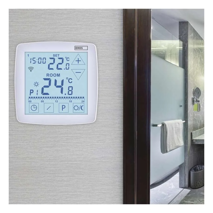 Bezvadu digitālais termostats GoSmart 230V/16A ar Tuya Wi-Fi