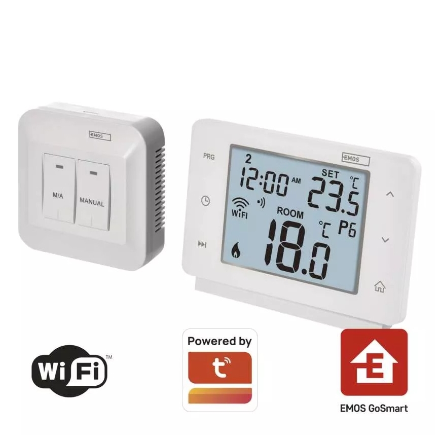Bezvadu digitālais termostats GoSmart 230V/16A Wi-FI Tuya