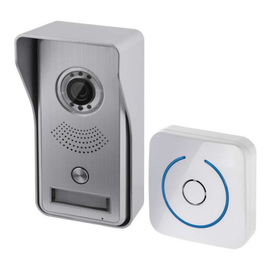 Bezvadu durvju zvans ar kameru un WIFI 12V IP44