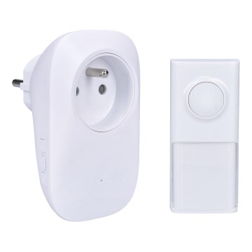 Bezvadu durvju zvans kontaktligzdai 230V/1xLR23A IP55
