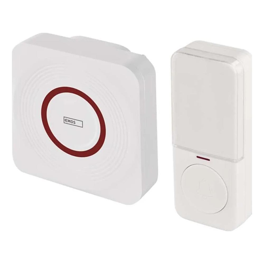 Bezvadu durvju zvans kontaktligzdai GoSmart 230V + 1xCR2032 balts Wi‑Fi