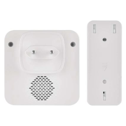 Bezvadu durvju zvans kontaktligzdai GoSmart 230V + 1xCR2032 balts Wi‑Fi